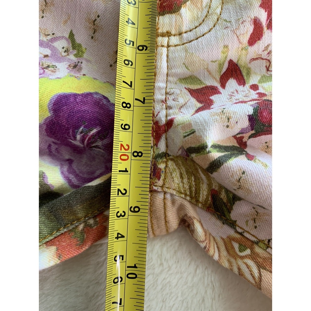 Tory Burch Women's Super Skinny Jean Size 29 Floral Print Flowers Colorful - Picture 14 of 15